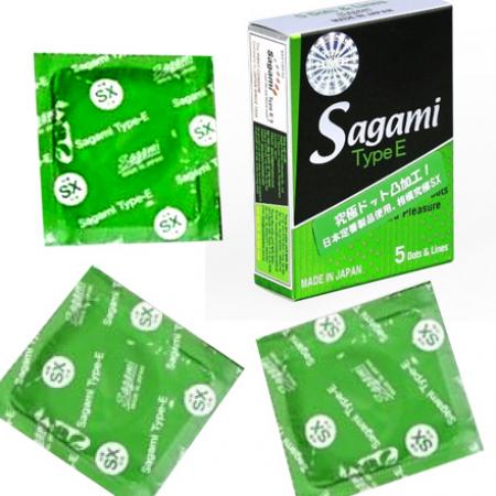 5 hộp Bao cao su Sagami Type E giá rẻ